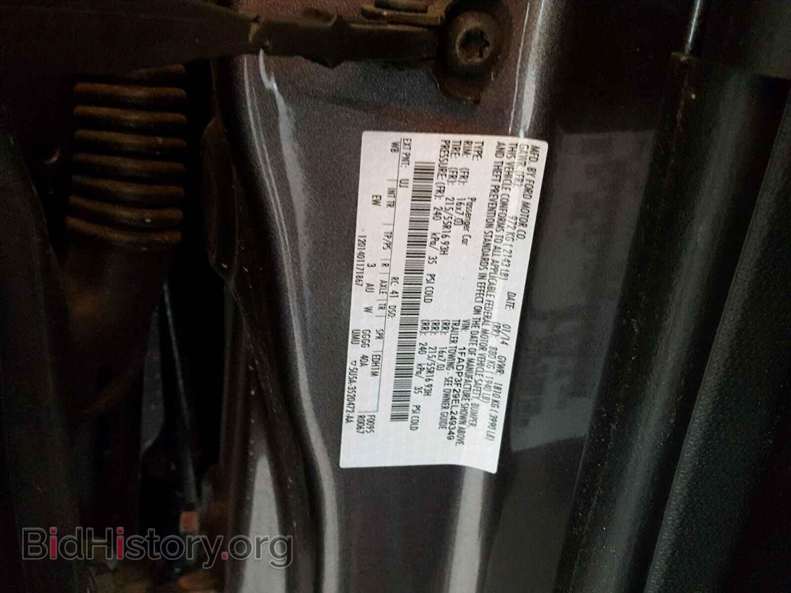 2014 FORD FOCUS - VIN: 1FADP3F29EL249349 - Фото 10