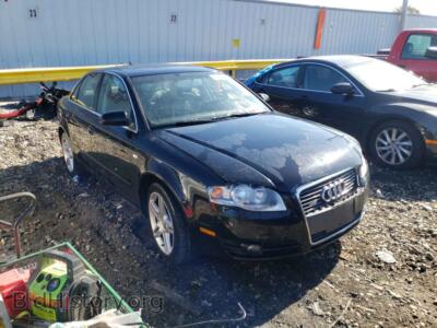2007 Audi A4 A4 2.0T QU, black — VIN WAUDF78E27A220573, Copart