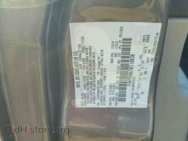 2007 FORD FOCUS - VIN: 1FAFP34N67W118838 - Фото 10