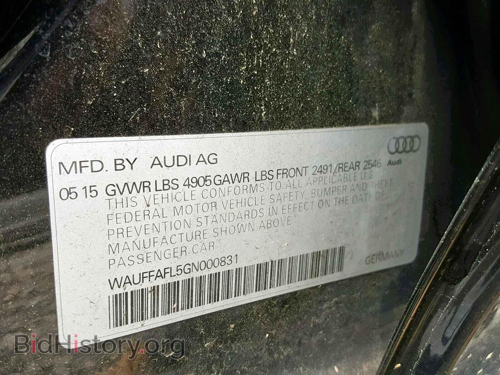 2016 AUDI A4 - VIN: WAUFFAFL5GN000831 - Фото 10