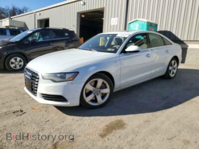 2012 Audi A6 Premium Plus, белый — VIN WAUGGAFC6CN044509, Copart