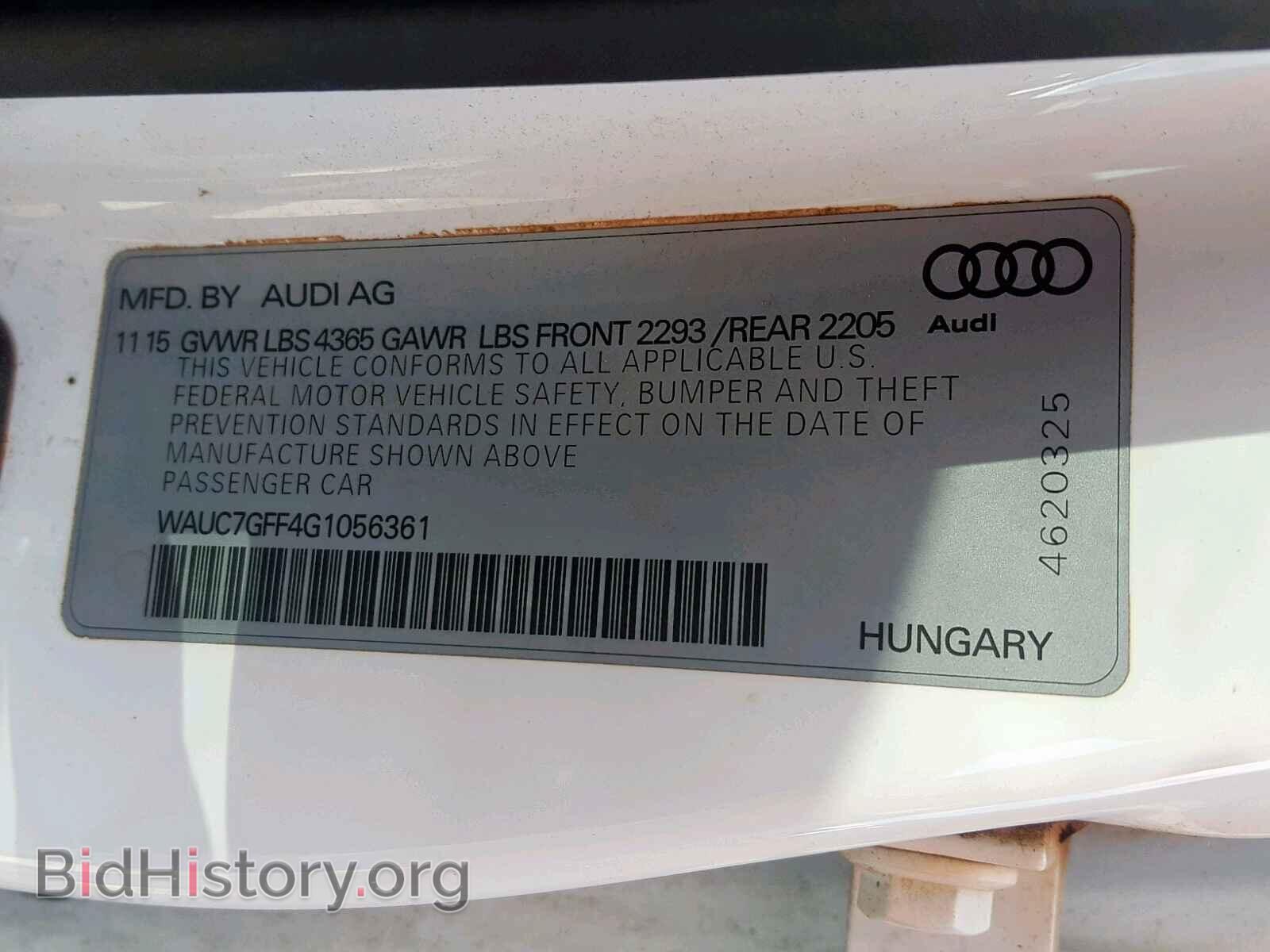2016 AUDI A3 - VIN: WAUC7GFF4G1056361 - Photo 10