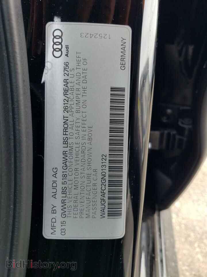 2016 AUDI A6 - VIN: WAUGFAFC2GN013122 - Фото 12