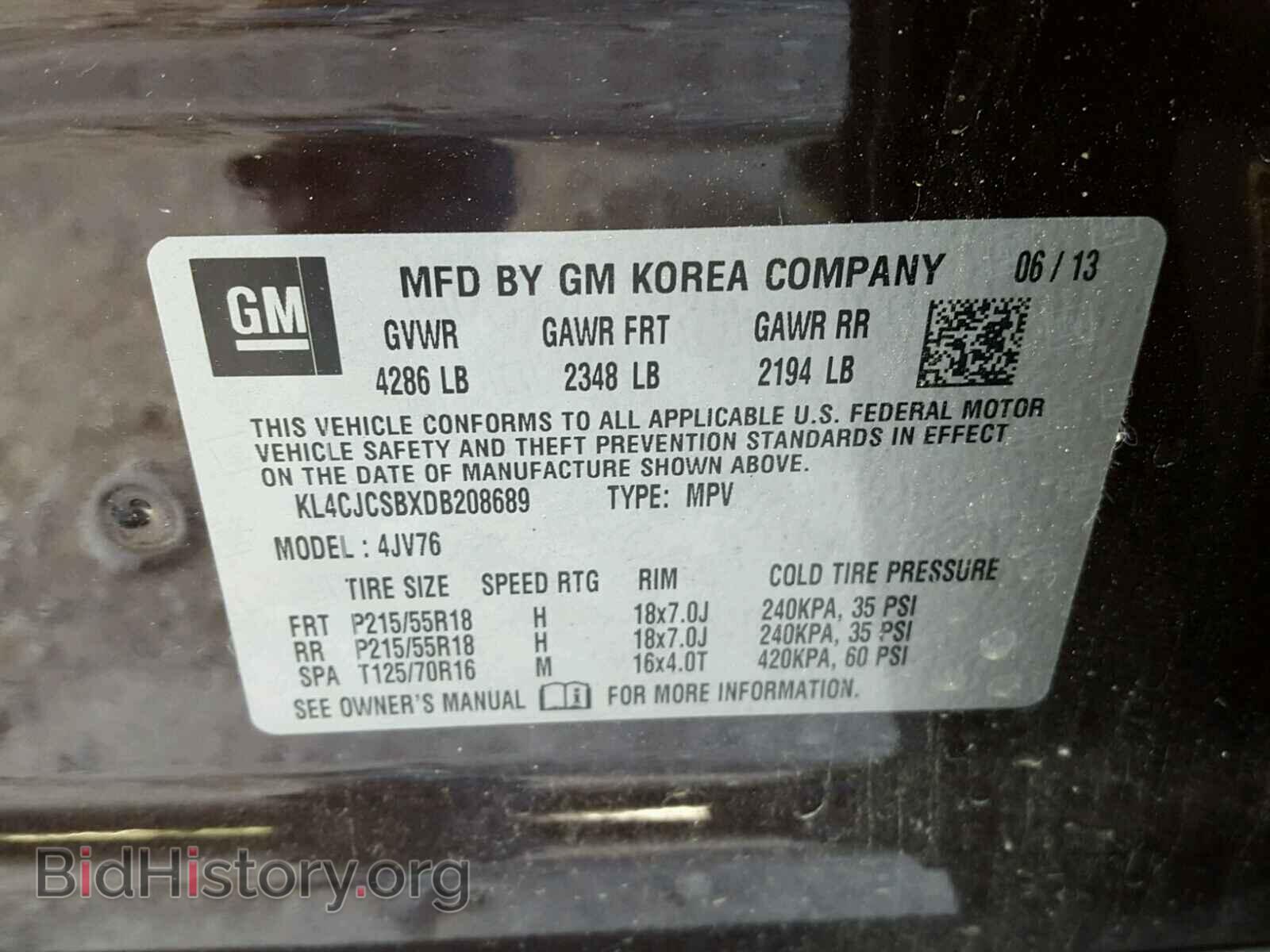 2013 BUICK ENCORE - VIN: KL4CJCSBXDB208689 - Photo 10