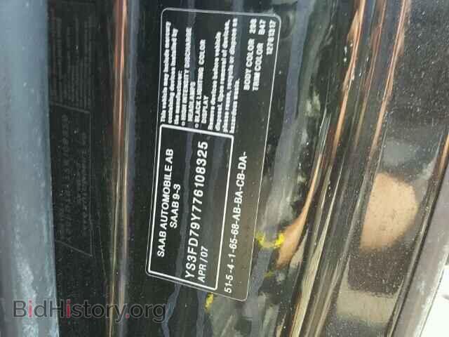 2007 SAAB 9 3 - VIN: YS3FD79Y776108325 - Фото 10