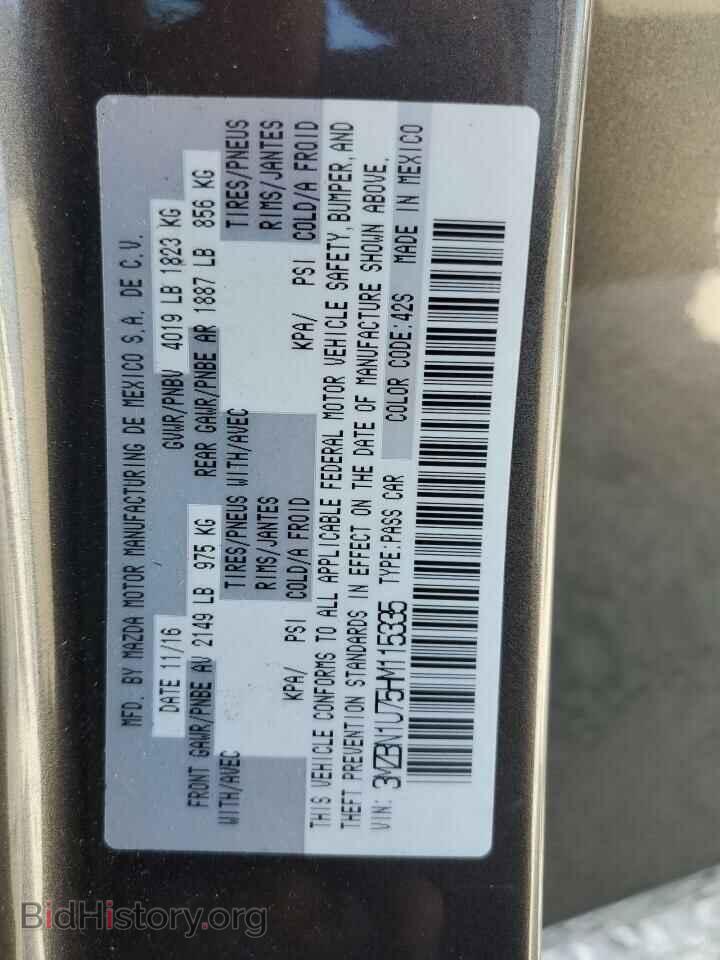 2017 MAZDA 3 - VIN: 3MZBN1U75HM115335 - Photo 12