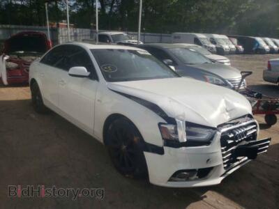 2013 Audi A4 A4 Premium, white — VIN WAUEFAFL4DA047802, Copart