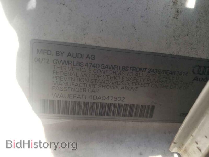 2013 Audi A4 (VIN WAUEFAFL4DA047802) — фото 10 из 10