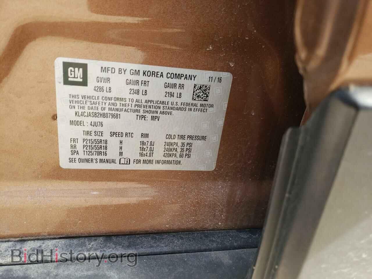 2017 BUICK ENCORE - VIN: KL4CJASB2HB079681 - Photo 12