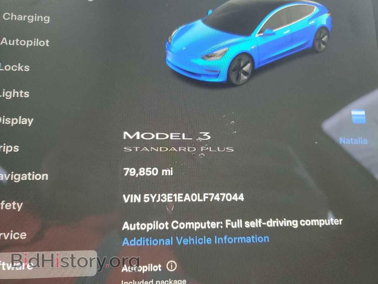 2020 TESLA MODEL 3 - VIN: 5YJ3E1EA0LF747044 - Photo 9