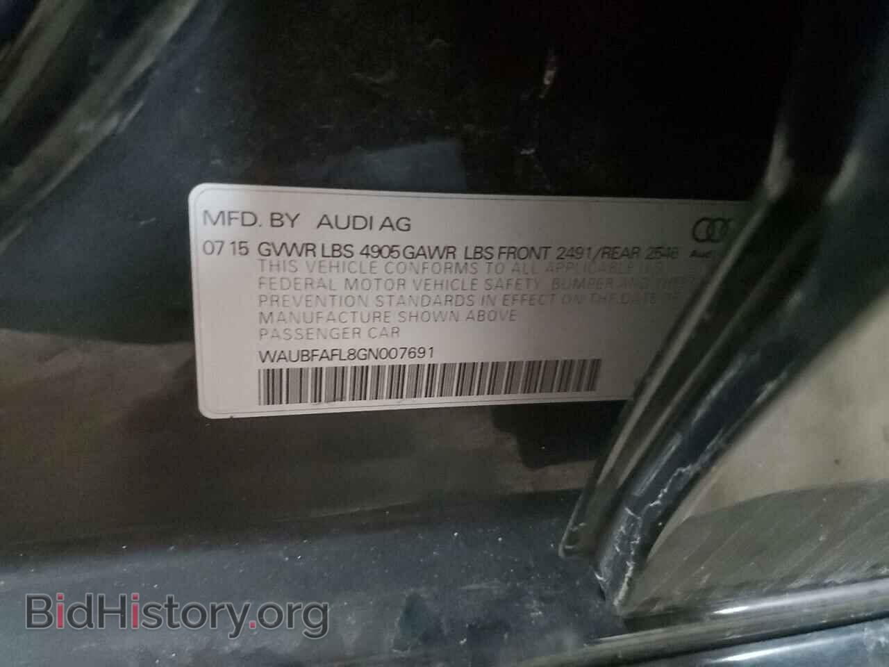 2016 AUDI A4 - VIN: WAUBFAFL8GN007691 - Фото 12