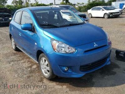 2014 Mitsubishi MIRAGE Mirage ES, синий — VIN ML32A4HJ3EH022998, Copart