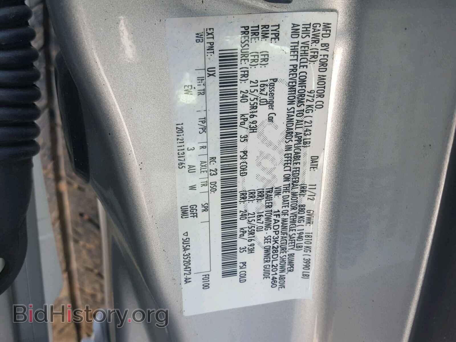 2013 FORD FOCUS - VIN: 1FADP3K28DL201460 - Photo 10