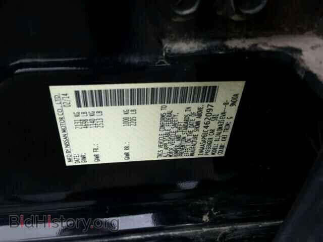2014 NISSAN MAXIMA - VIN: 1N4AA5AP6EC462097 - Фото 10