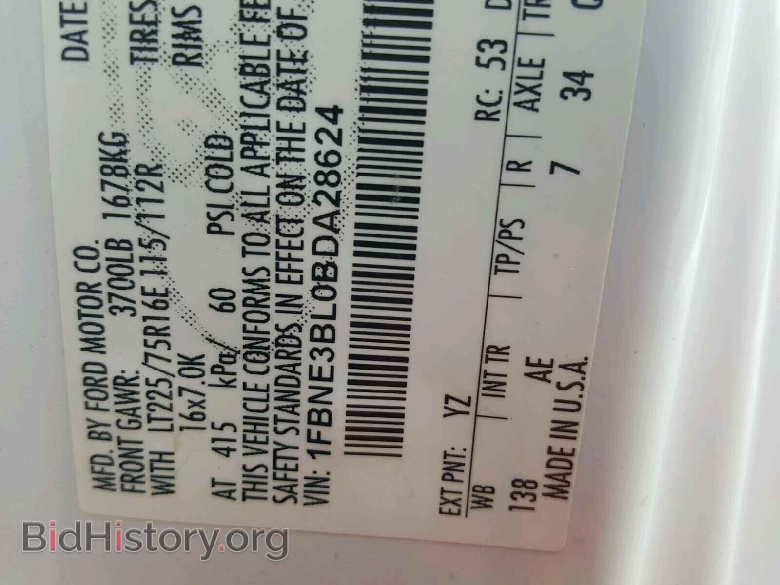 2011 FORD ECONOLINE - VIN: 1FBNE3BL0BDA28624 - Photo 10