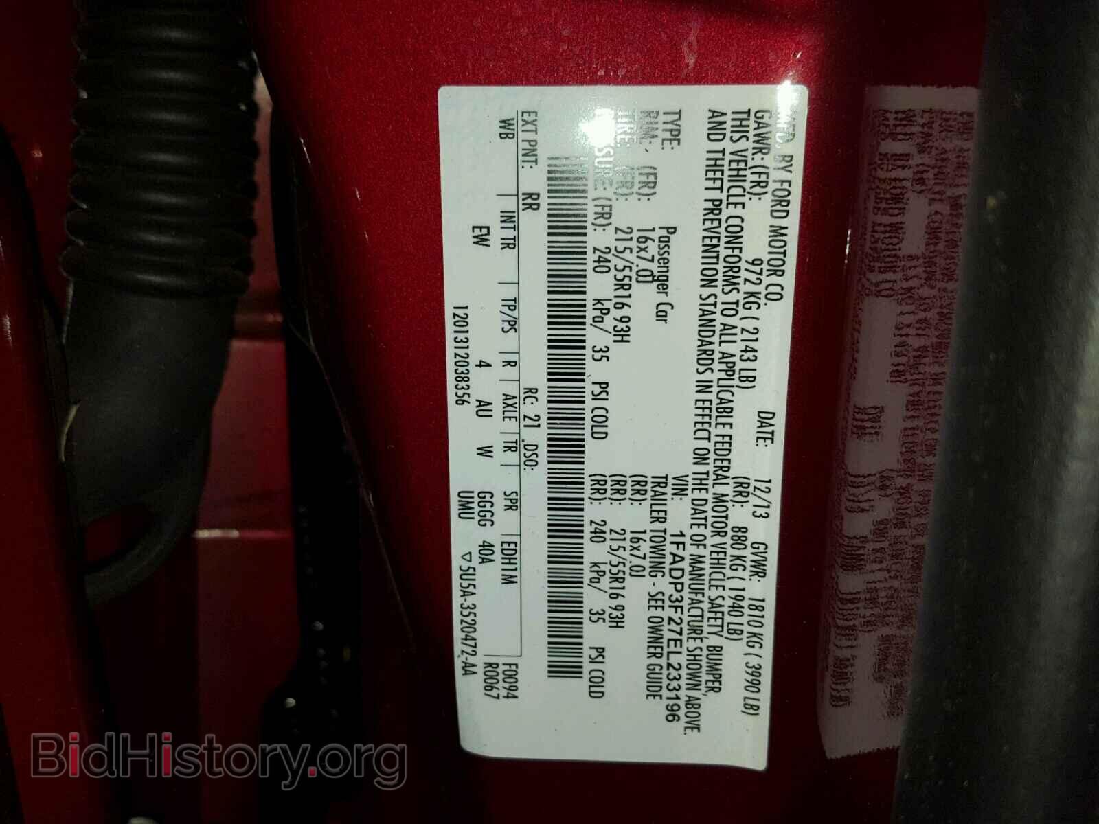 2014 FORD FOCUS - VIN: 1FADP3F27EL233196 - Photo 10