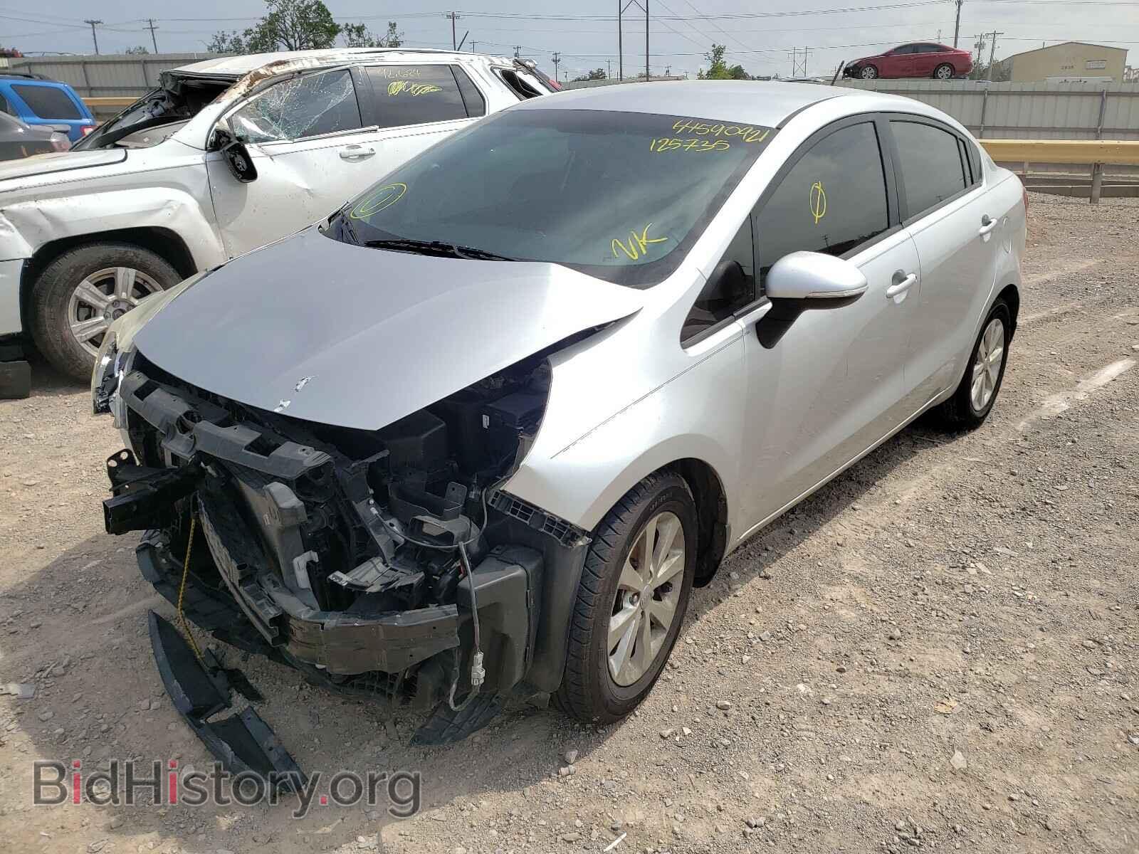 2013 KIA RIO - VIN: KNADN4A38D6125735 - Фото 2