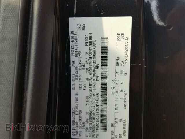 2013 FORD ESCAPE - VIN: 1FMCU0J98DUD68385 - Фото 10