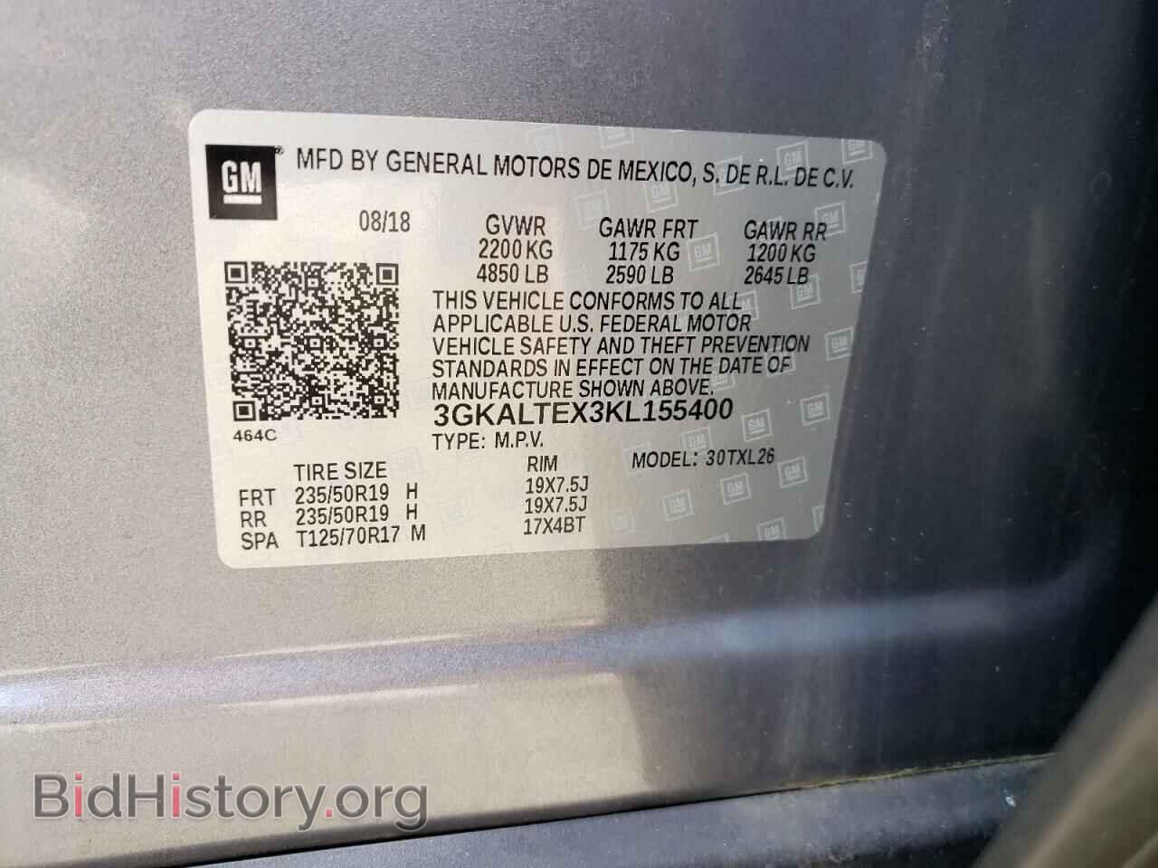 2019 GMC TERRAIN - VIN: 3GKALTEX3KL155400 - Photo 10