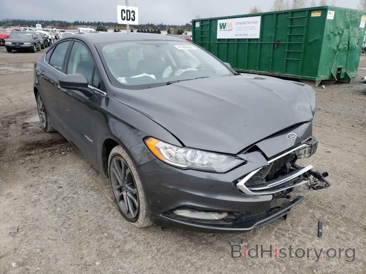 Photo 3FA6P0LU0HR158263 - FORD FUSION 2017