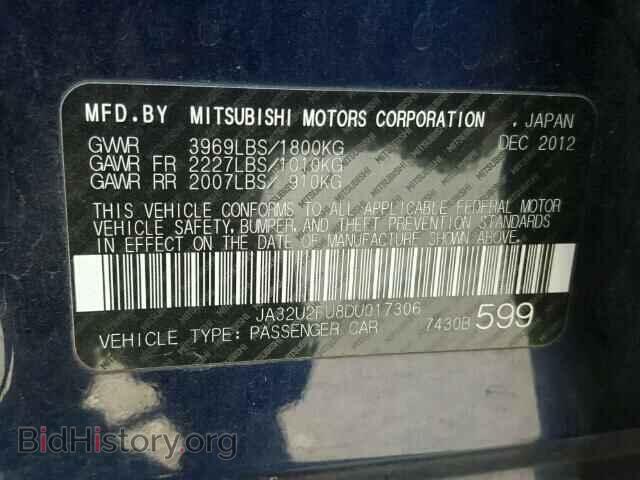 2013 MITSUBISHI LANCER - VIN: JA32U2FU8DU017306 - Фото 10