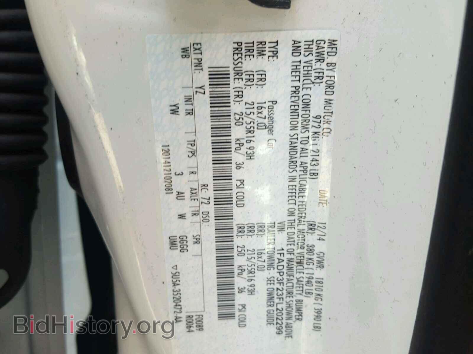 2015 FORD FOCUS - VIN: 1FADP3F23FL202299 - Фото 10