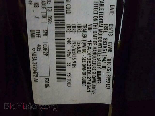 2013 FORD FOCUS - VIN: 1FADP3E29DL274641 - Фото 10