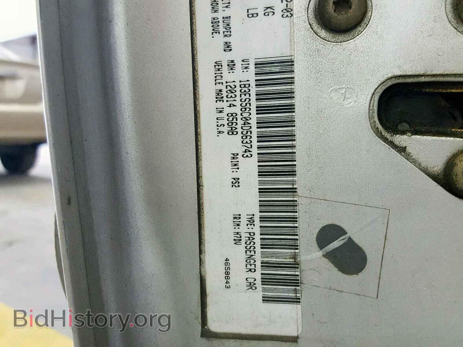 2004 DODGE NEON - VIN: 1B3ES56C04D563743 - Фото 10
