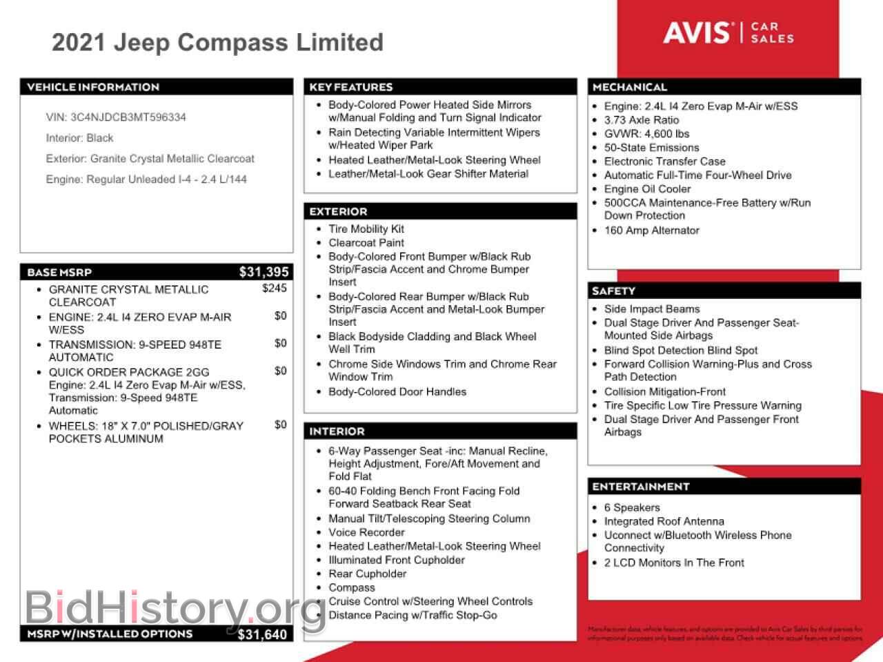 2021 JEEP COMPASS - VIN: 3C4NJDCB3MT596334 - Photo 13