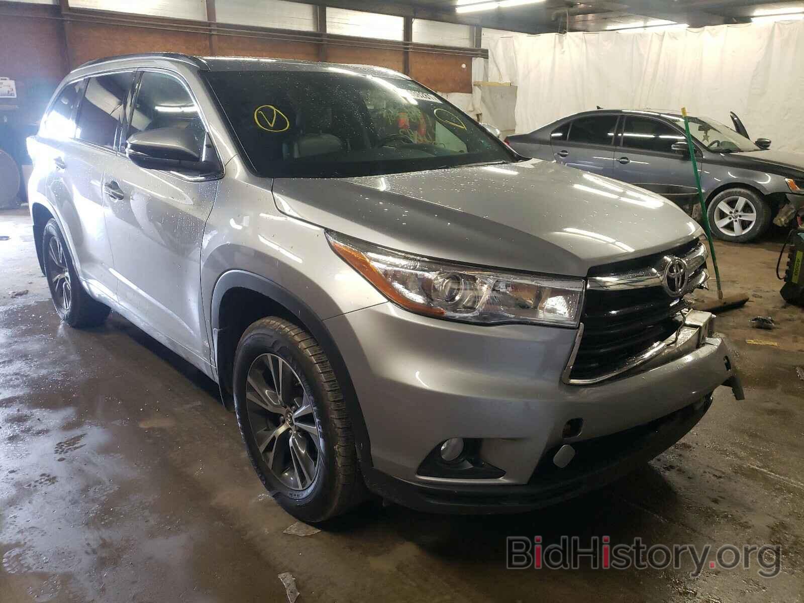 Photo 5TDJKRFH3GS299135 - TOYOTA HIGHLANDER 2016