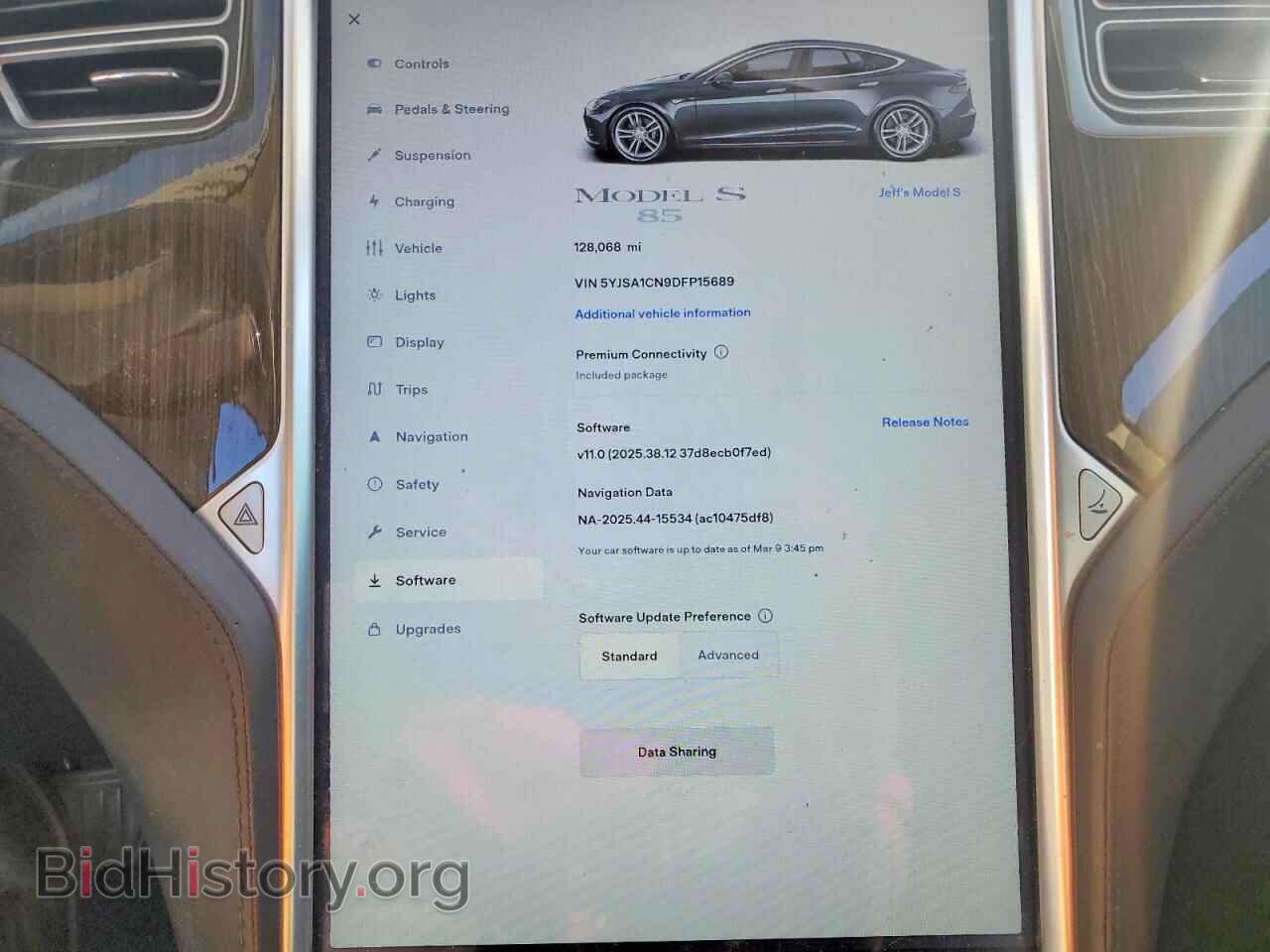 2013 TESLA MODEL S - VIN: 5YJSA1CN9DFP15689 - Photo 9