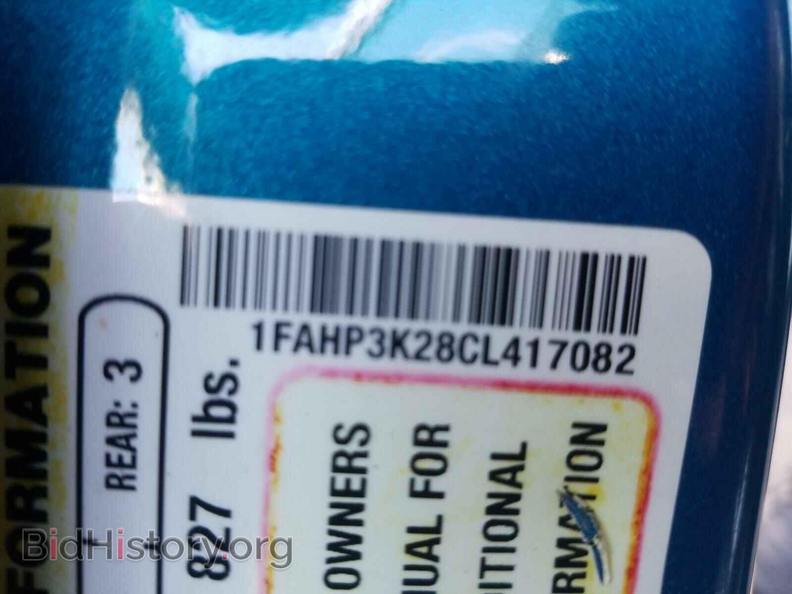 2012 FORD FOCUS - VIN: 1FAHP3K28CL417082 - Фото 10