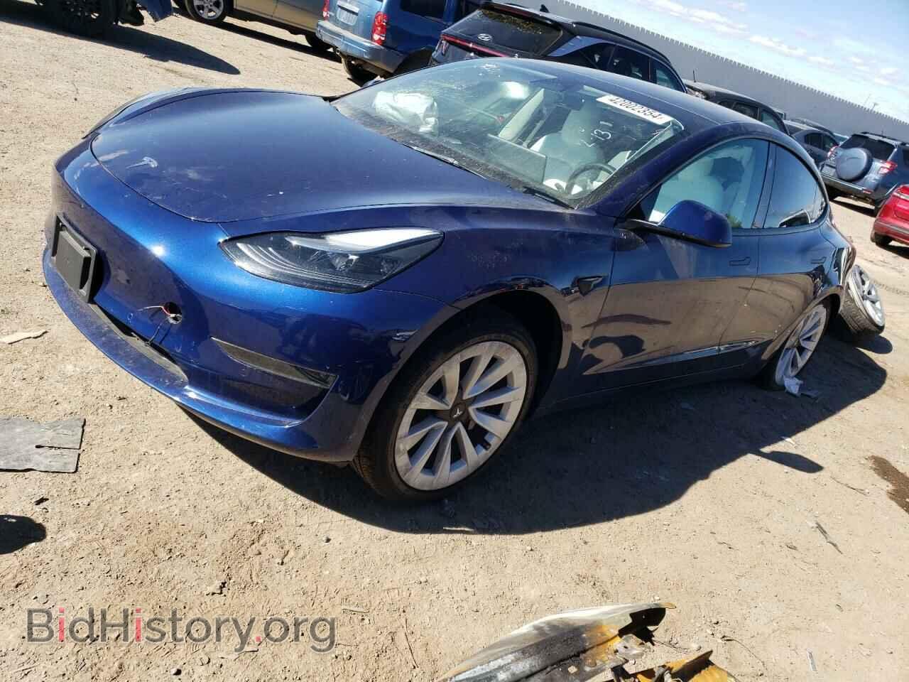 Photo 5YJ3E1EA6NF352448 - TESLA MODEL 3 2022