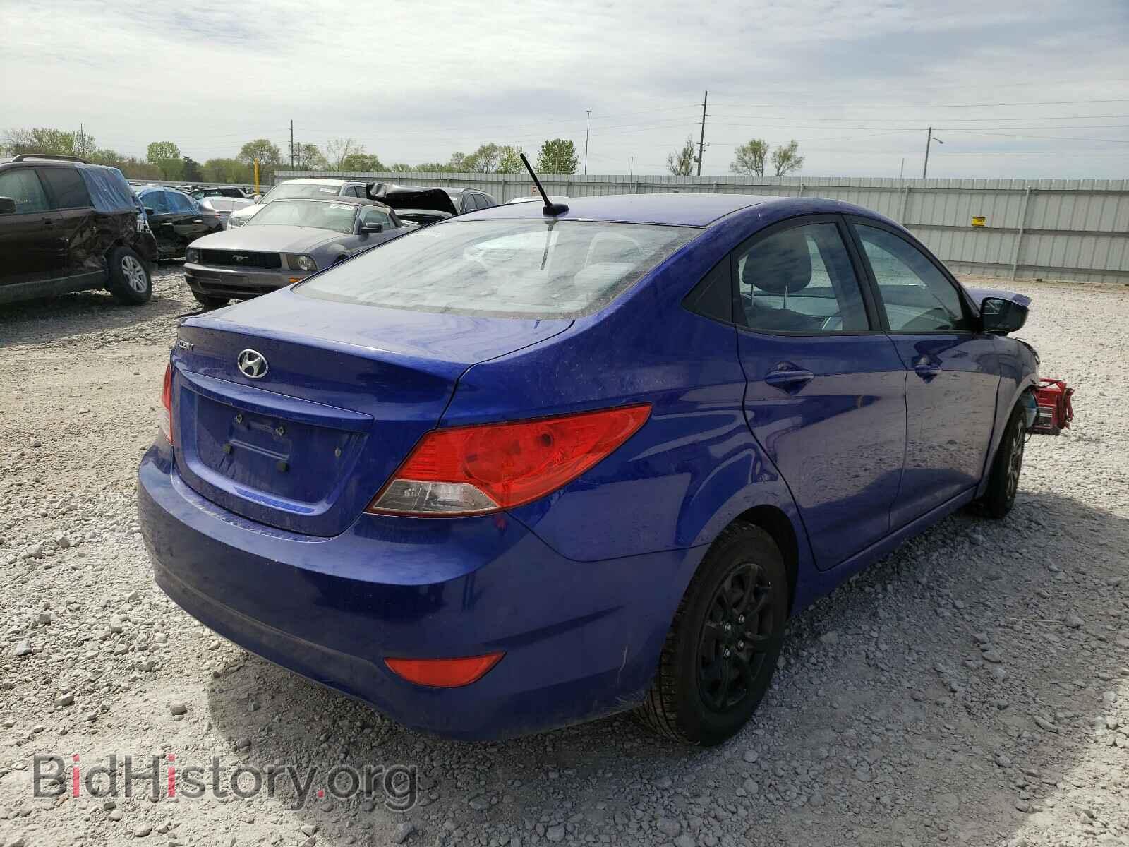 2013 HYUNDAI ACCENT - VIN: KMHCT4AE9DU363090 - Фото 4