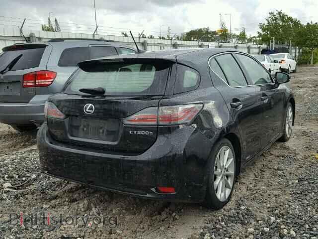 2012 LEXUS CT 200 - VIN: JTHKD5BHXC2062042 - Фото 4