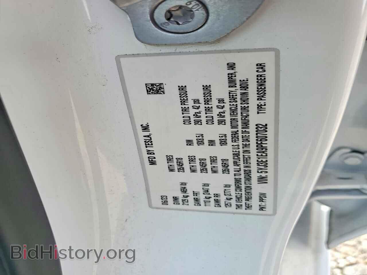 2023 TESLA MODEL 3 - VIN: 5YJ3E1EA9PF607032 - Фото 12