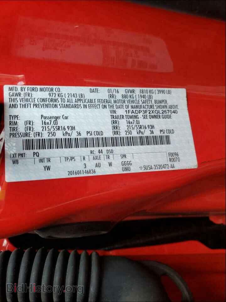 2016 FORD FOCUS - VIN: 1FADP3F2XGL267040 - Photo 10