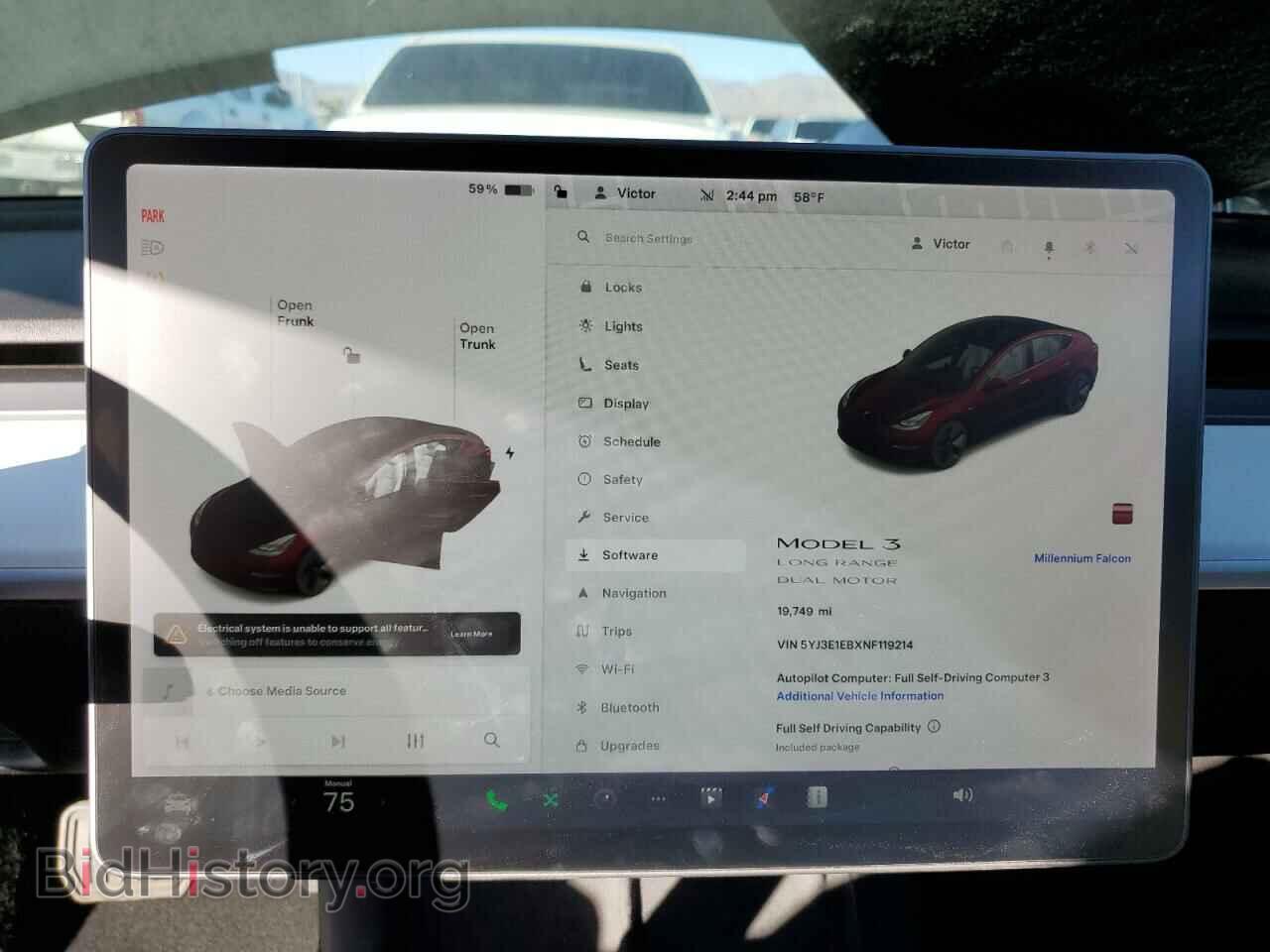 2022 TESLA MODEL 3 - VIN: 5YJ3E1EBXNF119214 - Фото 9