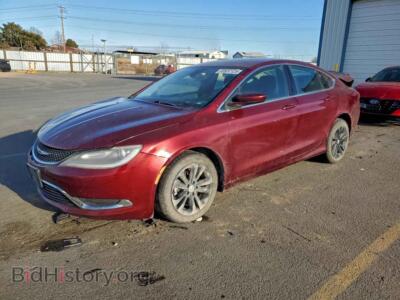2016 Chrysler 200 Limited, темно-бордовый — VIN 1C3CCCAB1GN167975, Copart