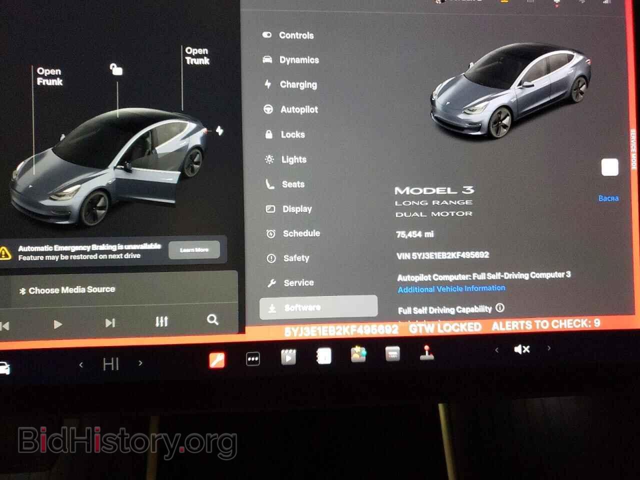 2019 TESLA MODEL 3 - VIN: 5YJ3E1EB2KF495692 - Photo 9