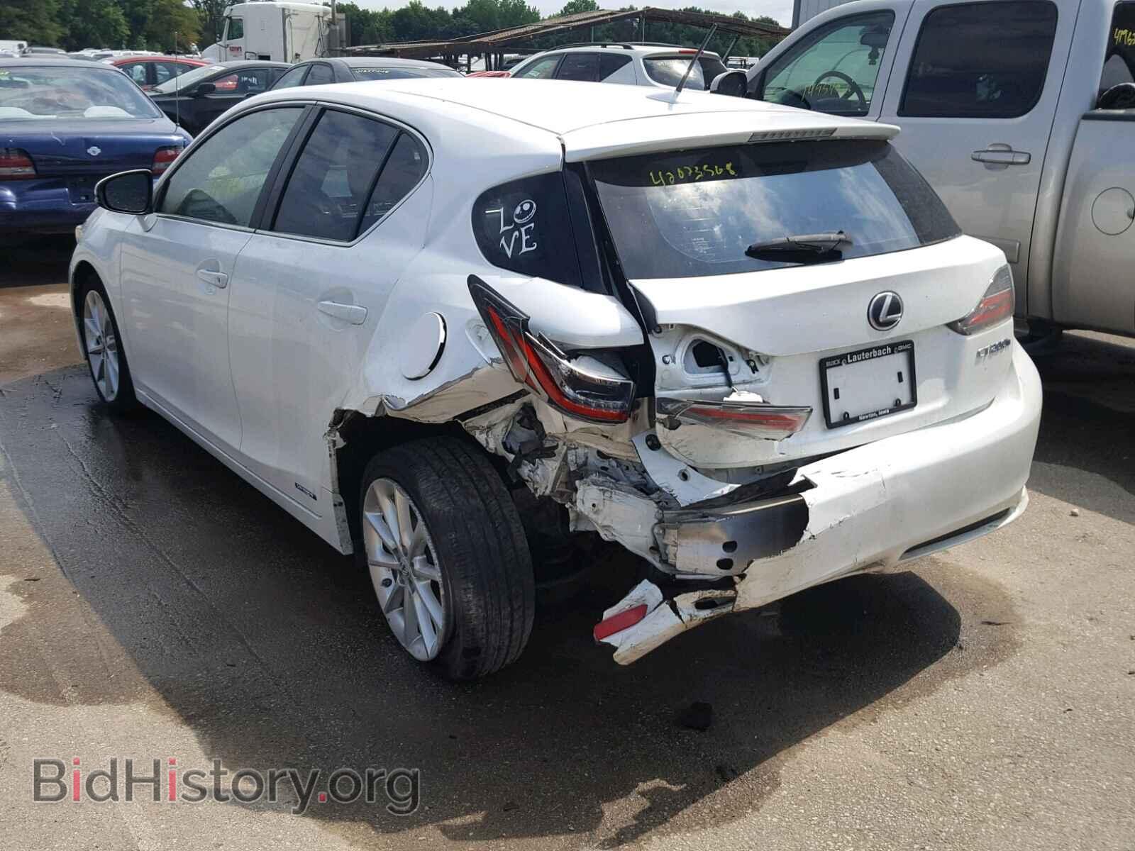 2011 LEXUS CT 200 - VIN: JTHKD5BH6B2007618 - Фото 3