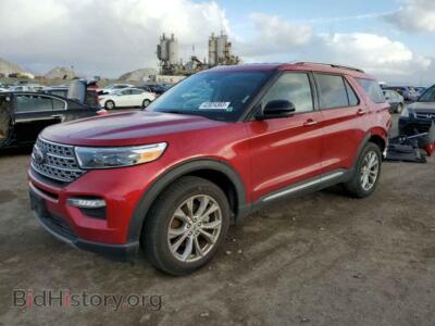 2021 Ford EXPLORER Explorer L, красный — VIN 1FMSK8FH1MGB22096, Copart
