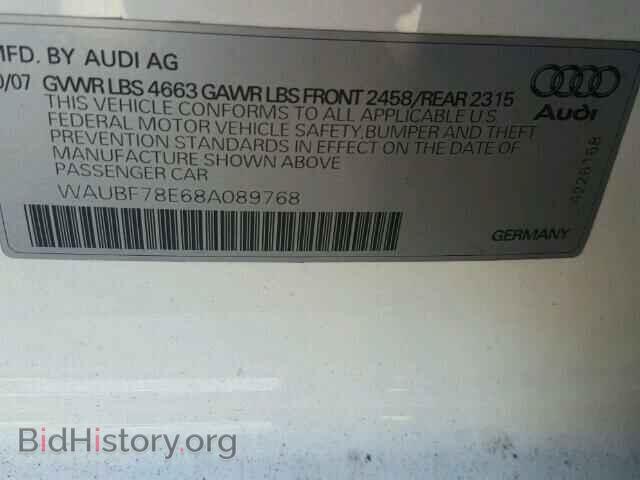 2008 AUDI A4 - VIN: WAUBF78E68A089768 - Photo 10