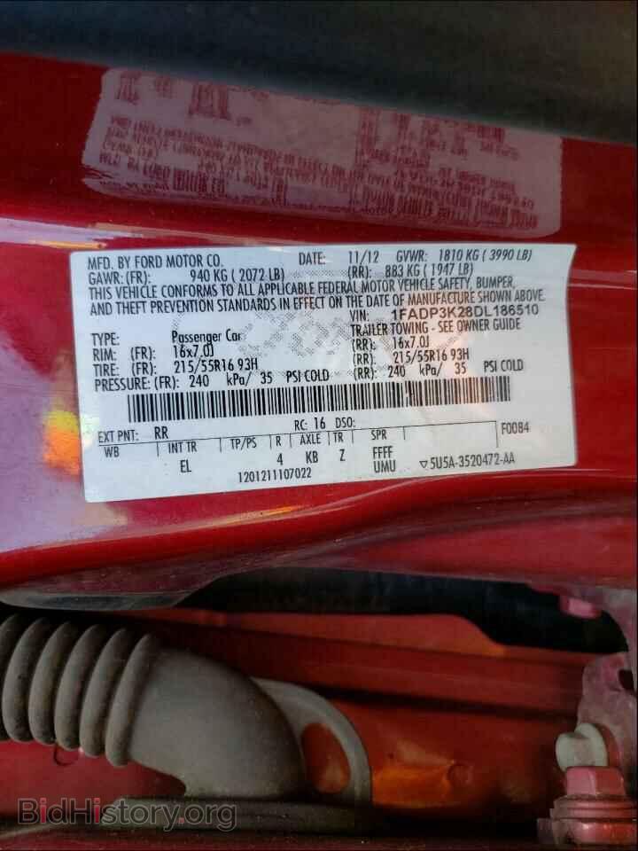 2013 FORD FOCUS - VIN: 1FADP3K28DL186510 - Photo 10