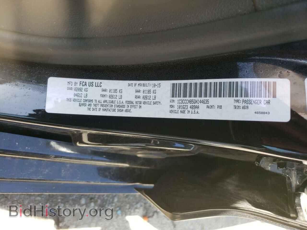 2016 CHRYSLER 200 - VIN: 1C3CCCAB5GN144635 - Photo 10