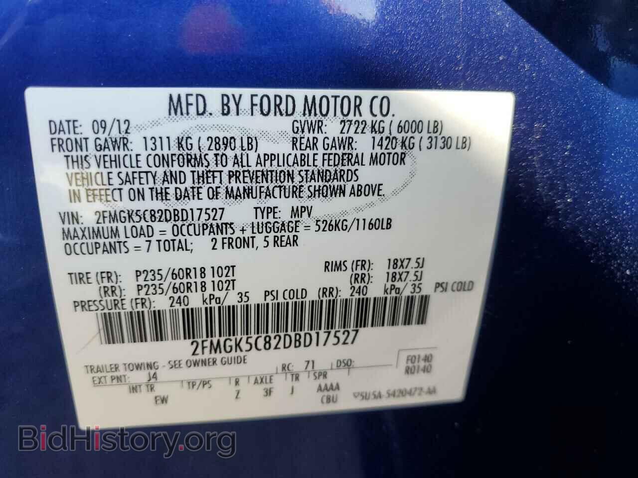 2013 FORD FLEX - VIN: 2FMGK5C82DBD17527 - Photo 15