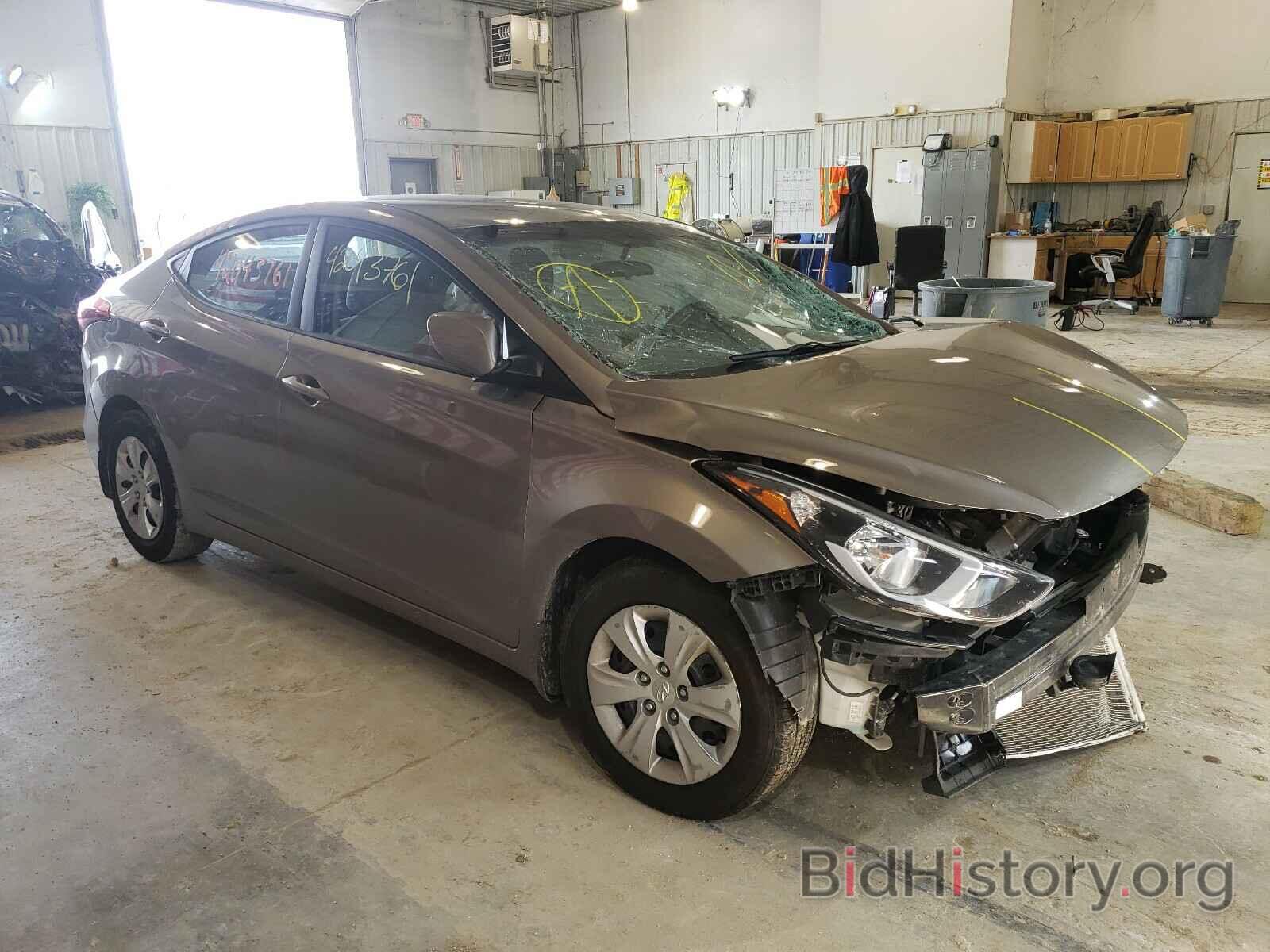 Photo 5NPDH4AE5GH776021 - HYUNDAI ELANTRA 2016