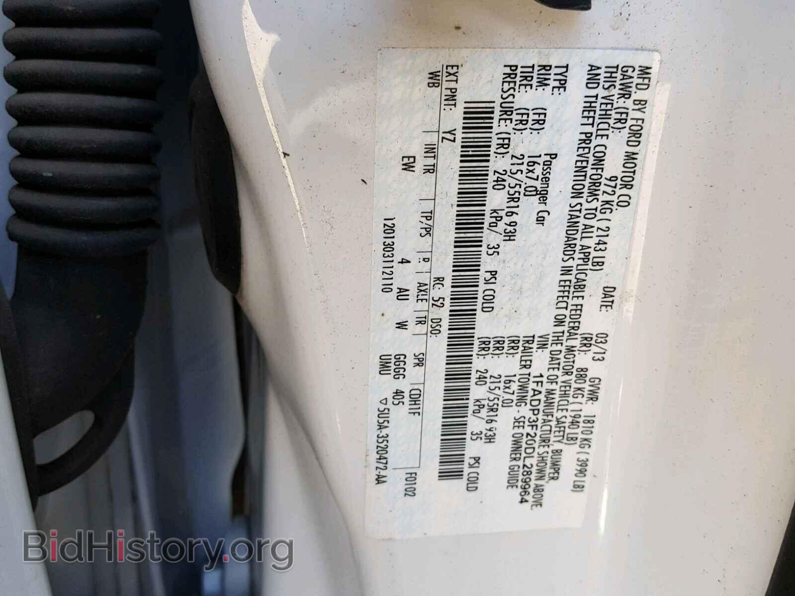 2013 FORD FOCUS - VIN: 1FADP3F20DL289964 - Photo 10