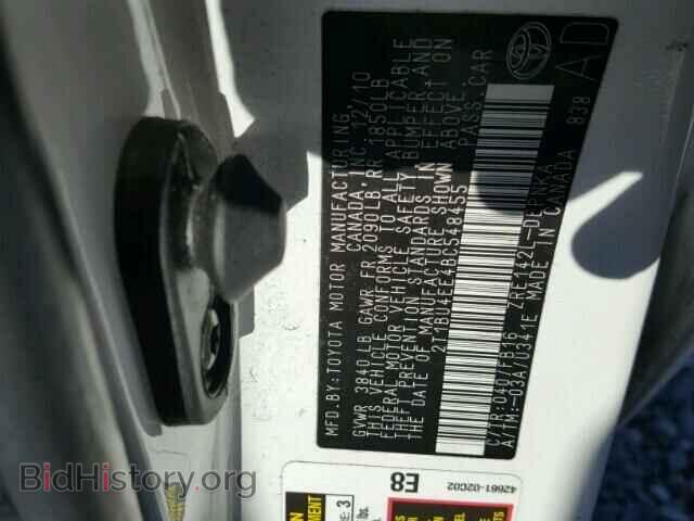 2011 TOYOTA COROLLA - VIN: 2T1BU4EE4BC548455 - Фото 10