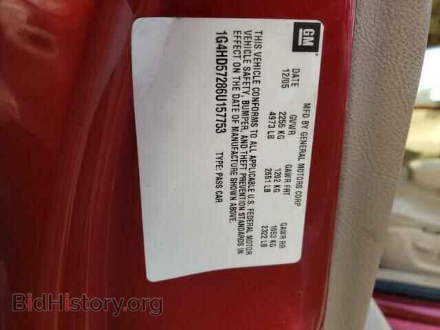 2006 BUICK LUCERNE - VIN: 1G4HD57286U157753 - Фото 10